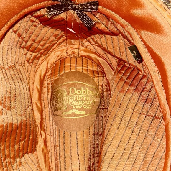 DOBBS 5th Avenue New York Tweed Fedora NWOT SZ 7 - Picture 3 of 4